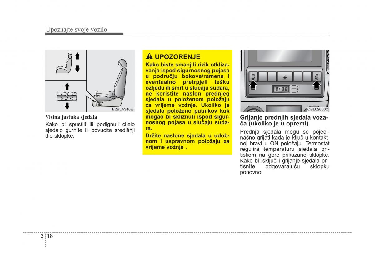 KIA Sorento I 1 vlasnicko uputstvo / page 28