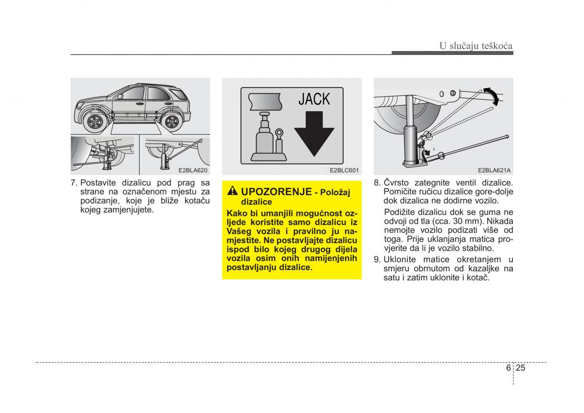 KIA Sorento I 1 vlasnicko uputstvo / page 291