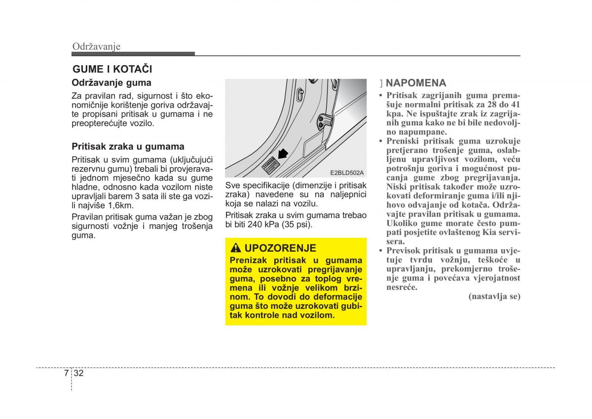 KIA Sorento I 1 vlasnicko uputstvo / page 326