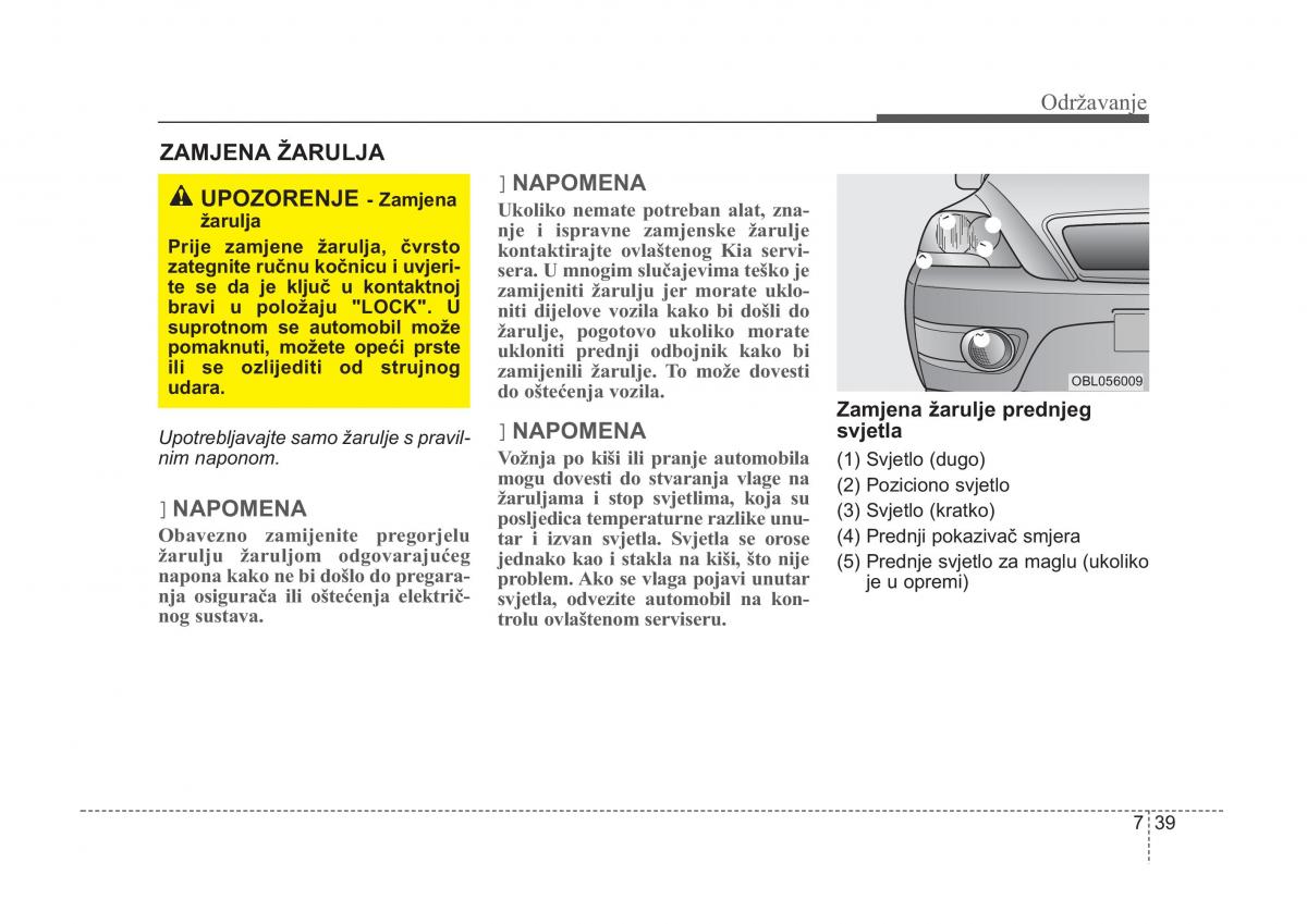 KIA Sorento I 1 vlasnicko uputstvo / page 333