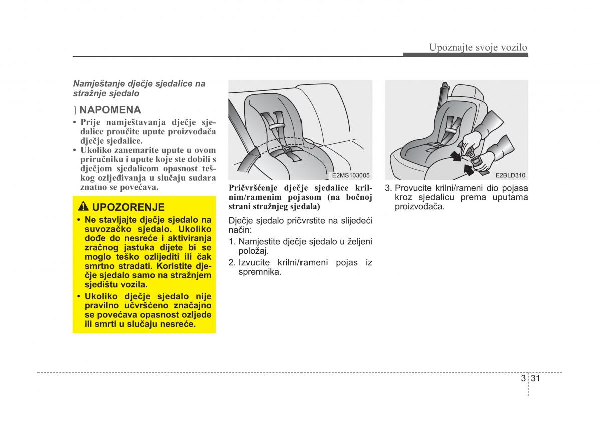 KIA Sorento I 1 vlasnicko uputstvo / page 41