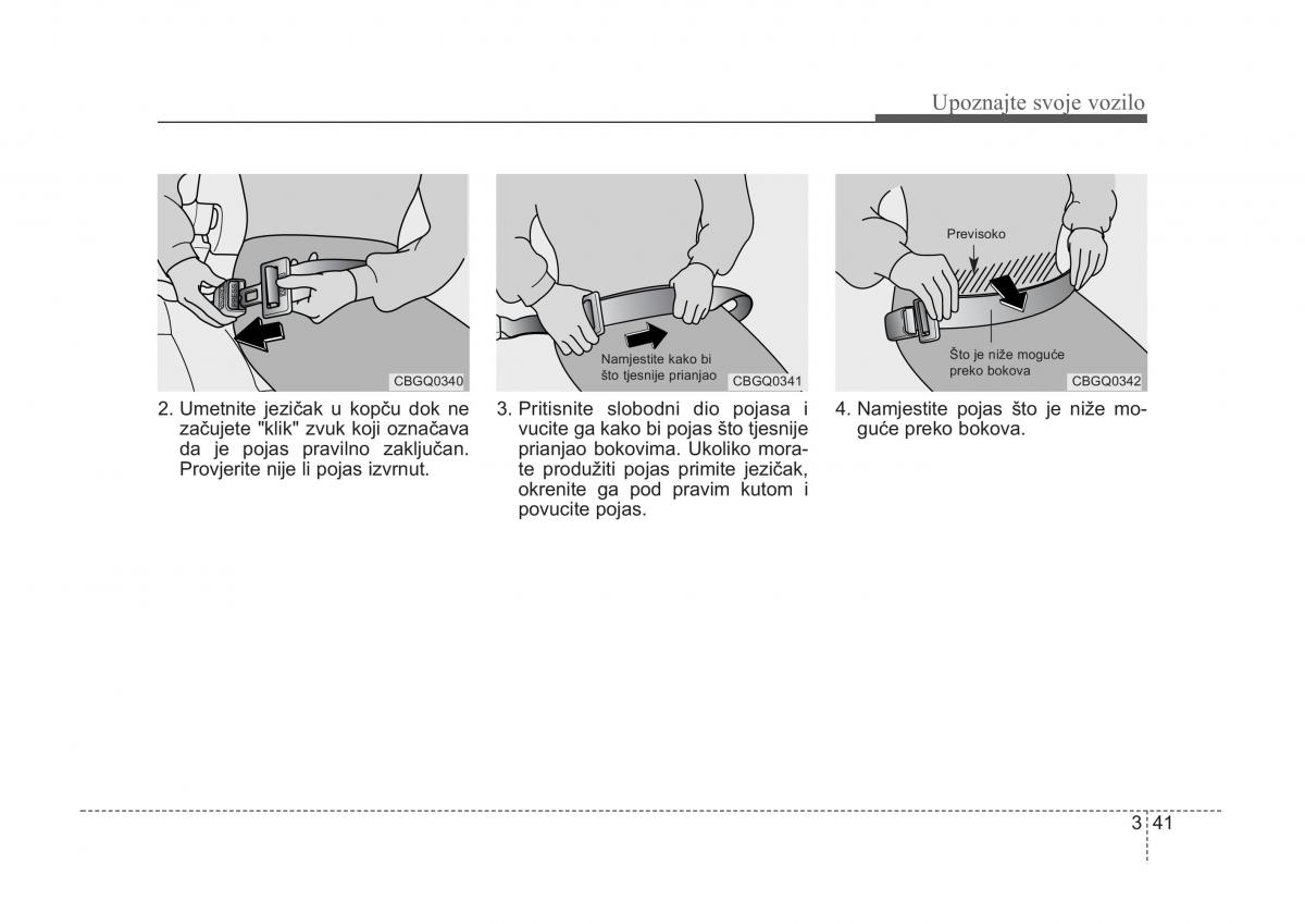 KIA Sorento I 1 vlasnicko uputstvo / page 51