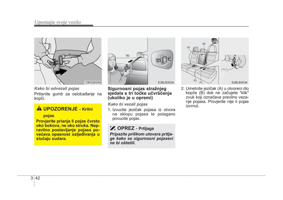 KIA Sorento I 1 vlasnicko uputstvo / page 52