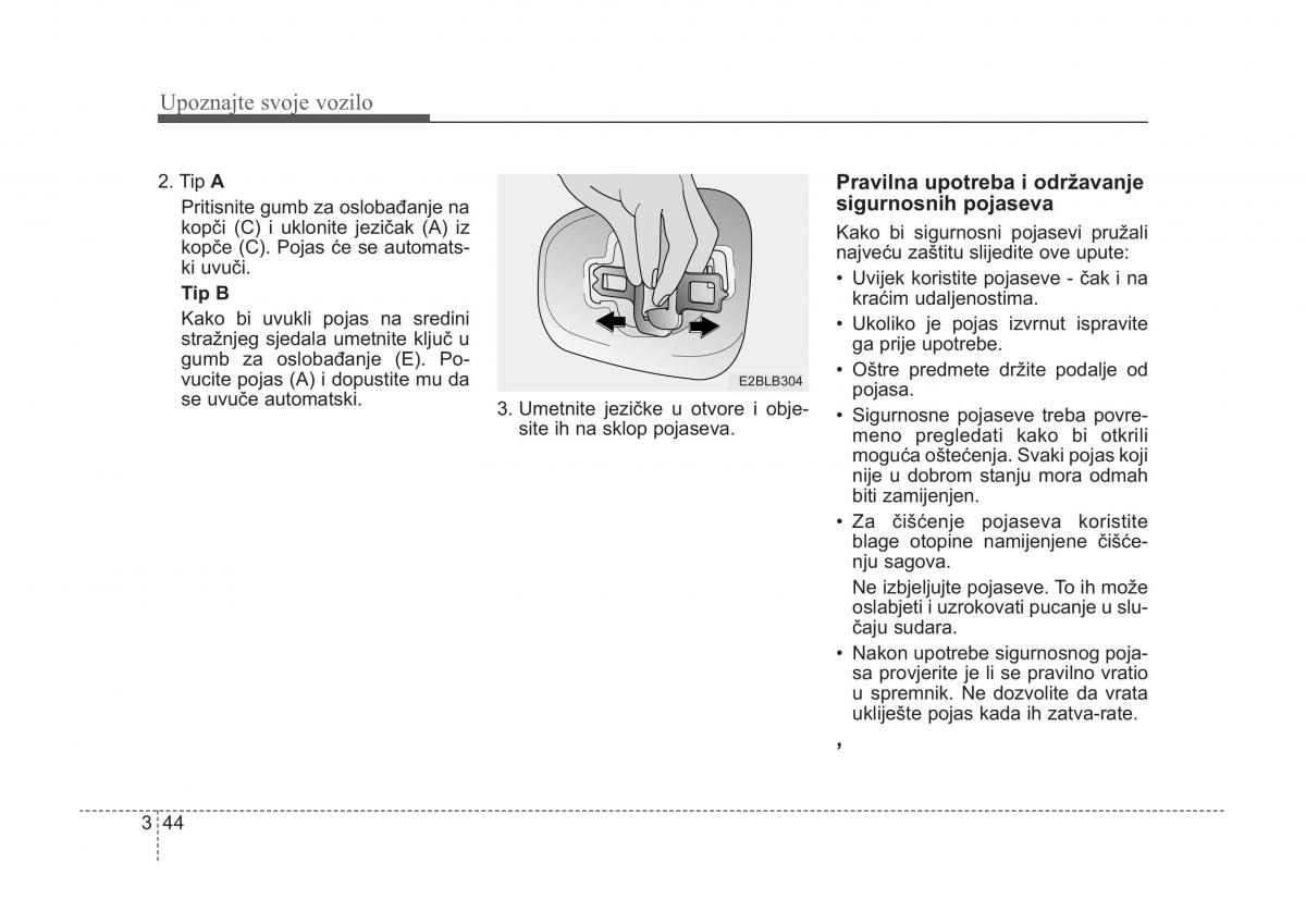 KIA Sorento I 1 vlasnicko uputstvo / page 54