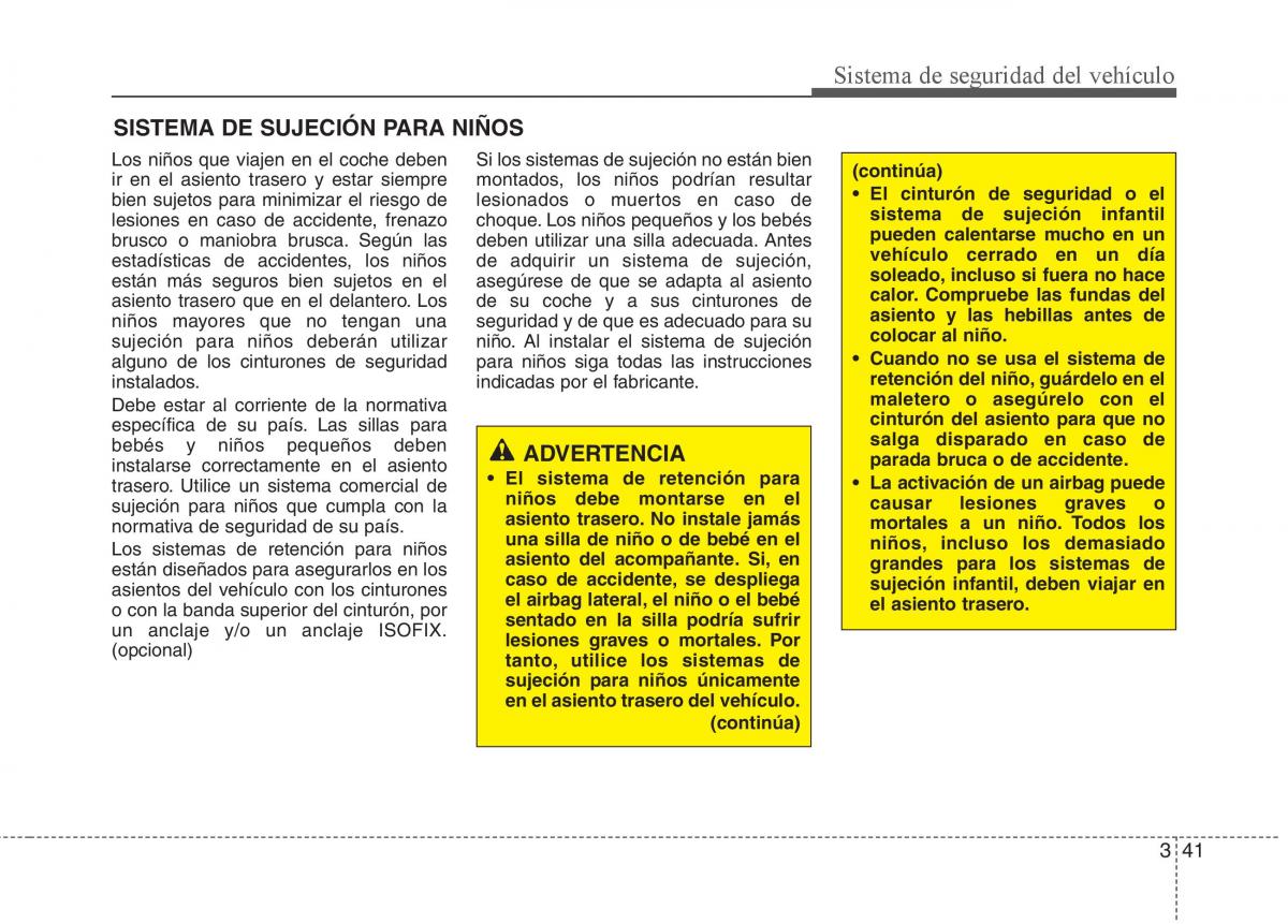 KIA Sorento II 2 manual del propietario / page 55