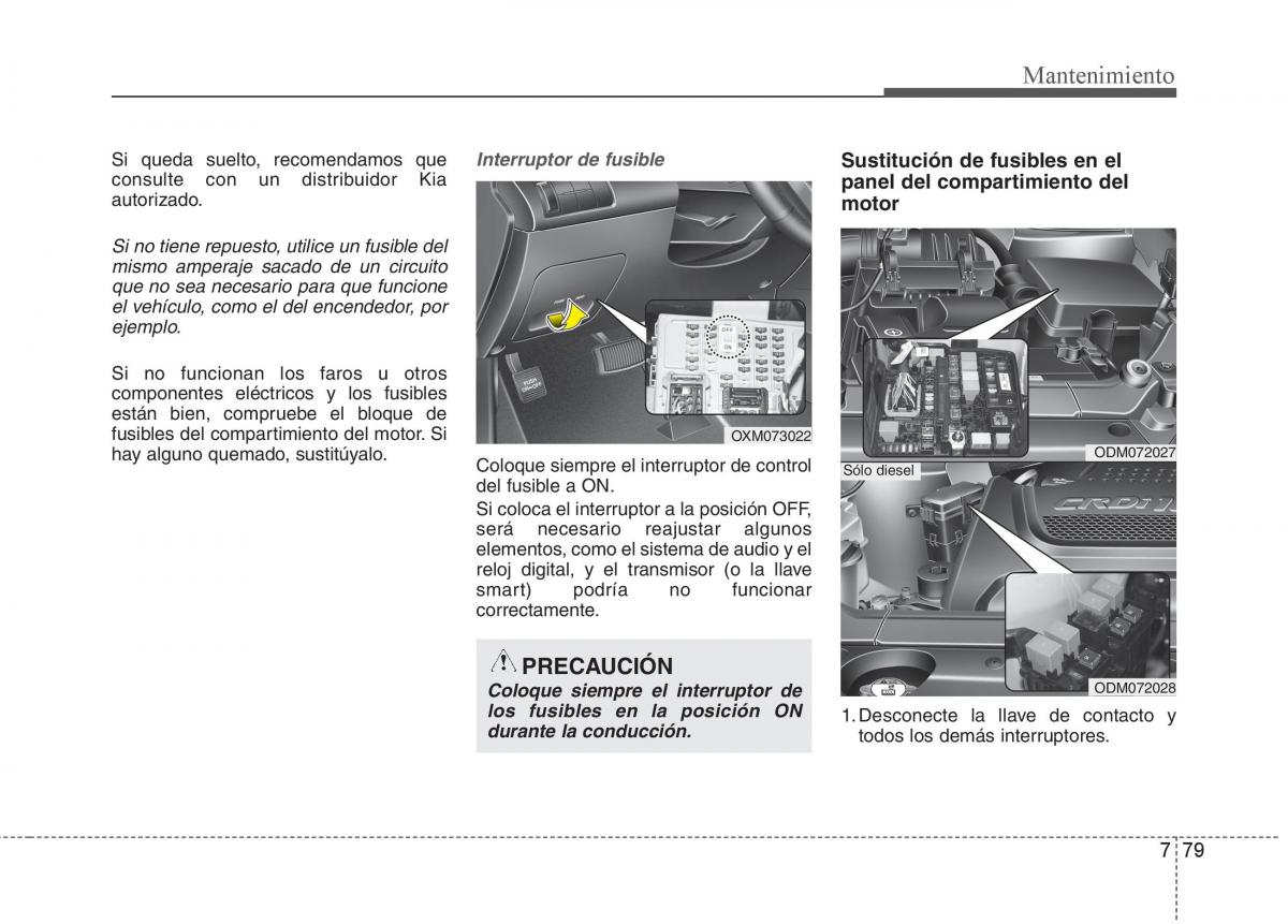 KIA Sorento II 2 manual del propietario / page 637