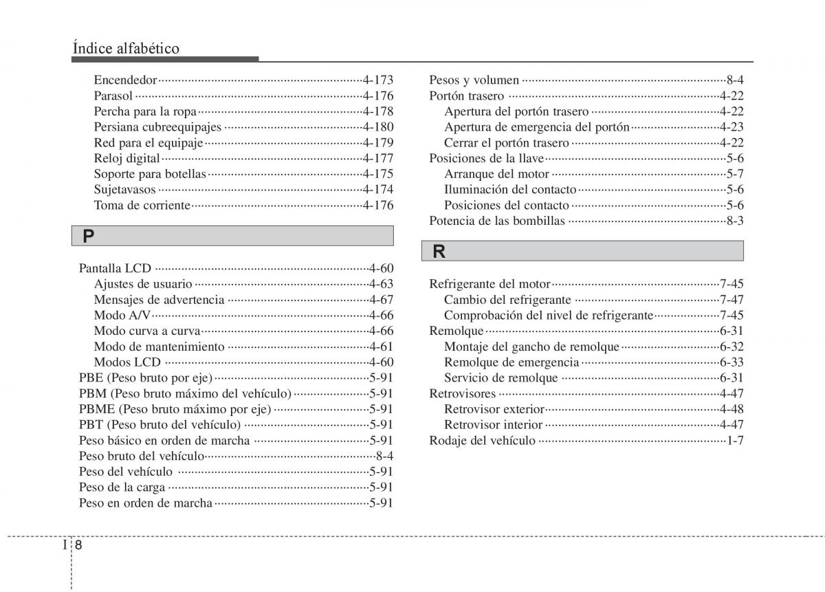 KIA Sorento II 2 manual del propietario / page 697