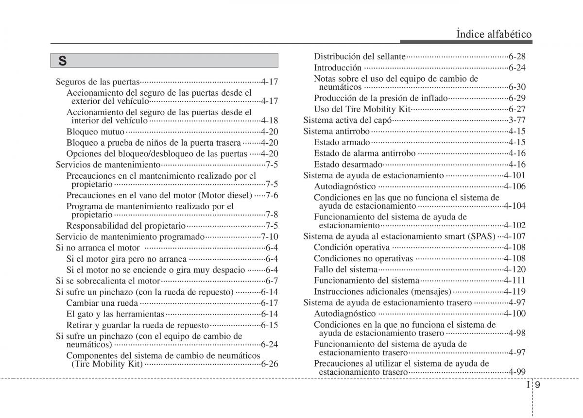 KIA Sorento II 2 manual del propietario / page 698