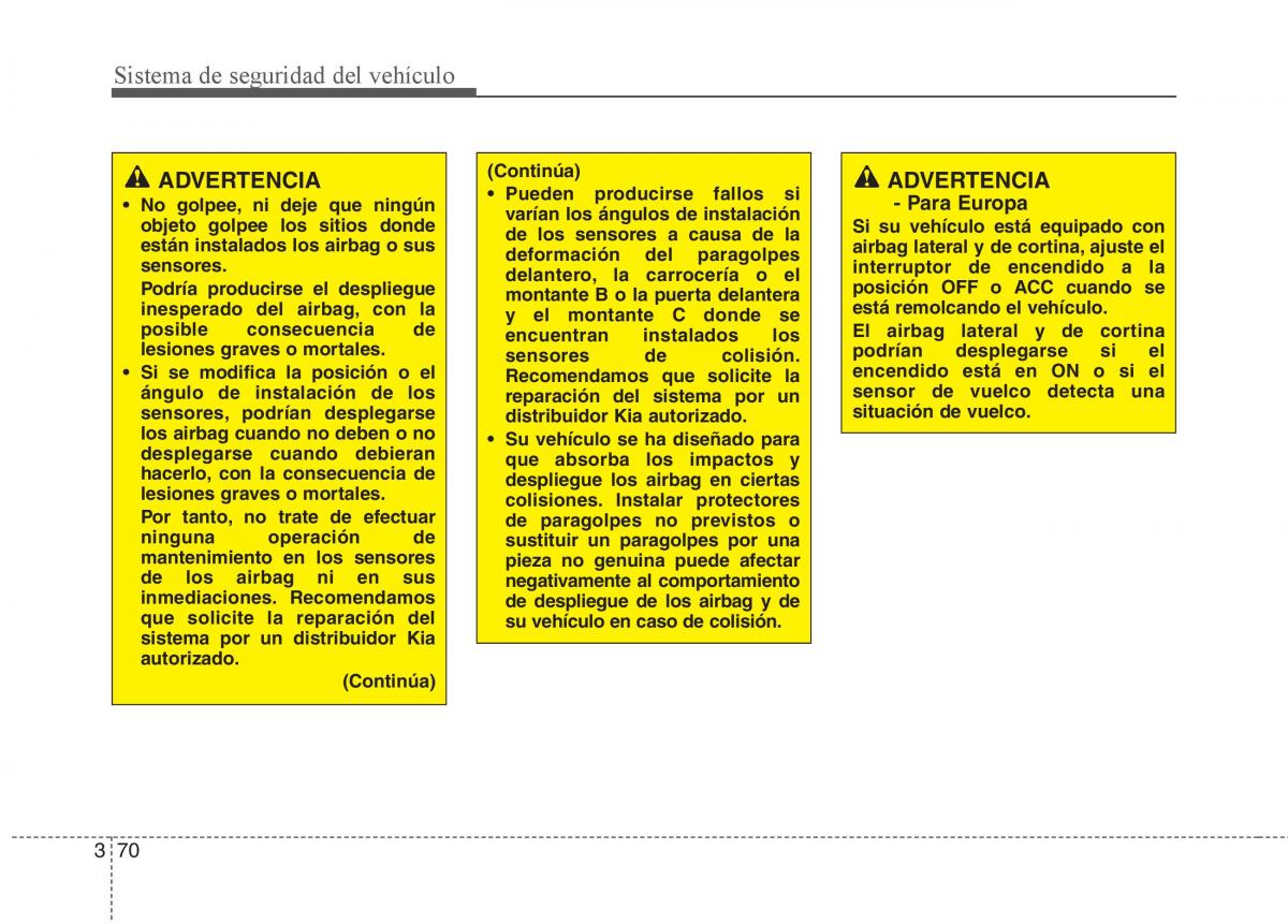 KIA Sorento II 2 manual del propietario / page 84