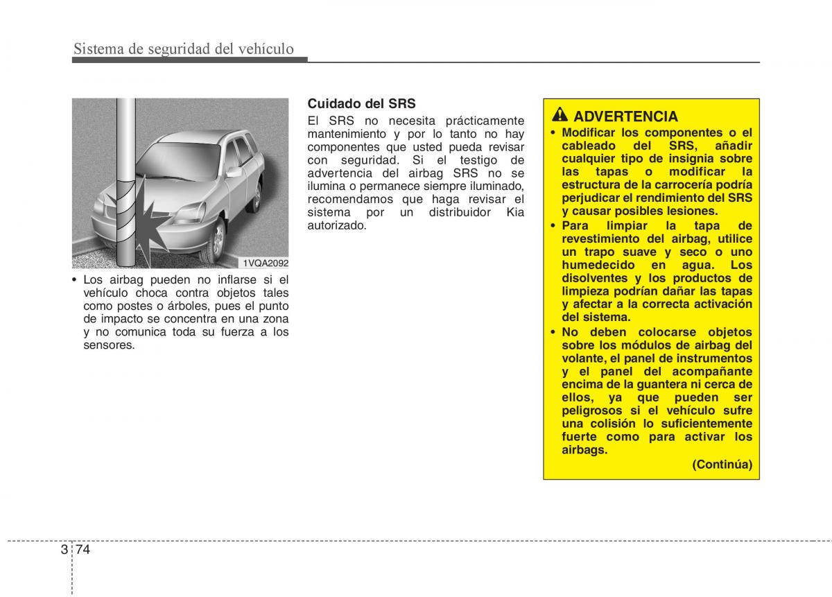 KIA Sorento II 2 manual del propietario / page 88