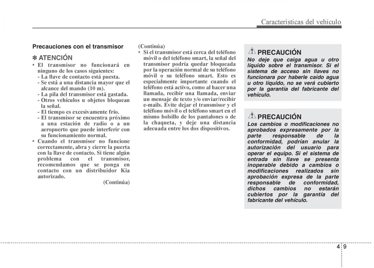 KIA Sorento II 2 manual del propietario / page 100