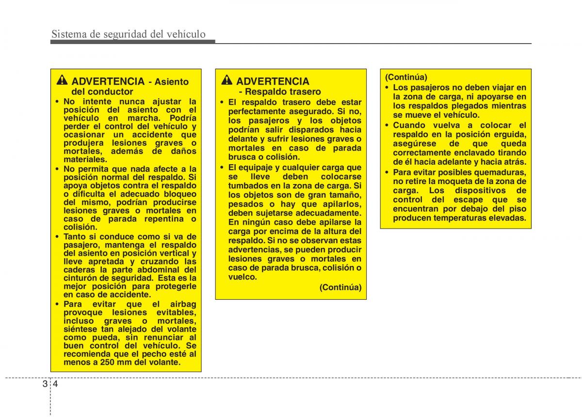 KIA Sorento II 2 manual del propietario / page 18