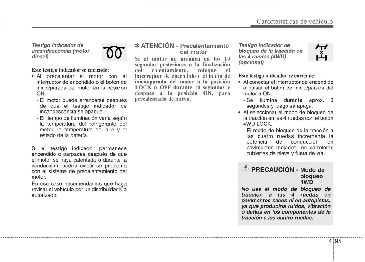 KIA Sorento II 2 manual del propietario / page 186