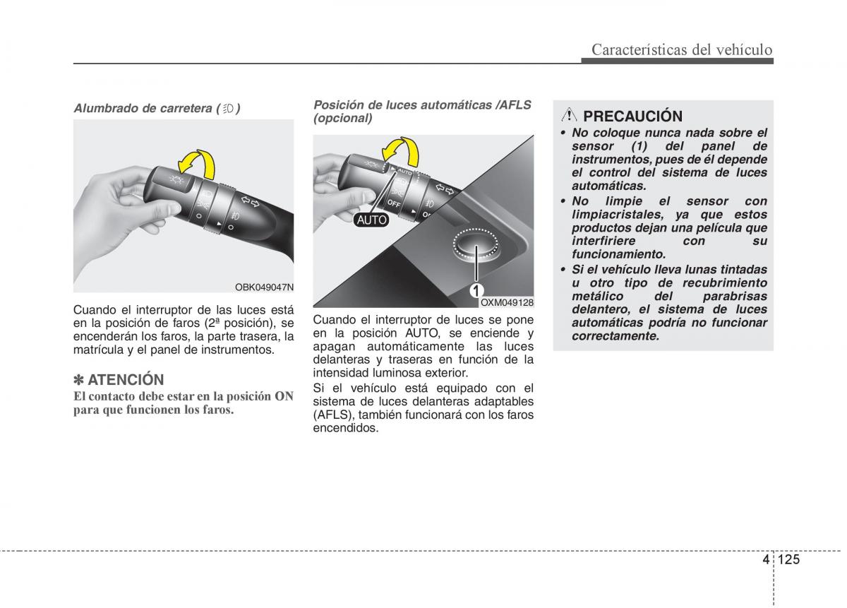 KIA Sorento II 2 manual del propietario / page 216