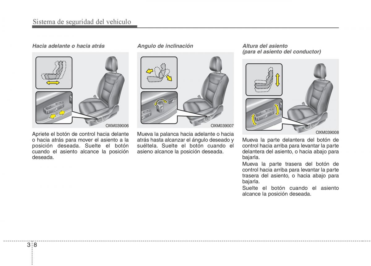 KIA Sorento II 2 manual del propietario / page 22