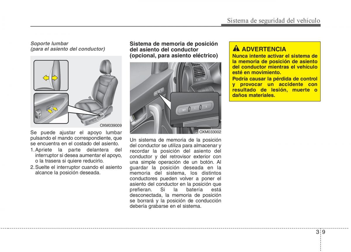 KIA Sorento II 2 manual del propietario / page 23