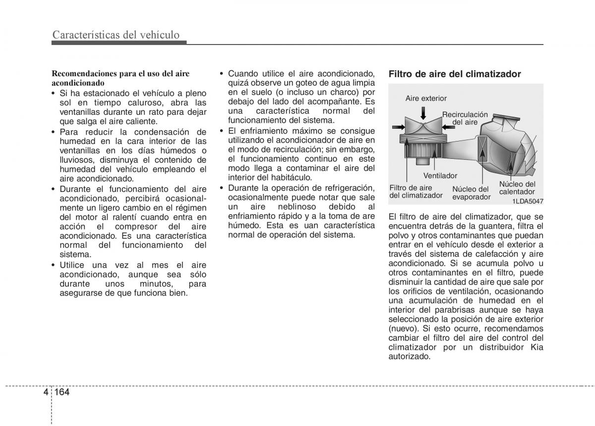 KIA Sorento II 2 manual del propietario / page 255