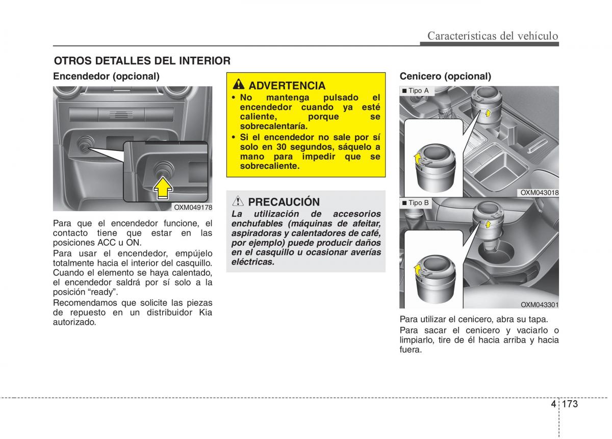 KIA Sorento II 2 manual del propietario / page 264