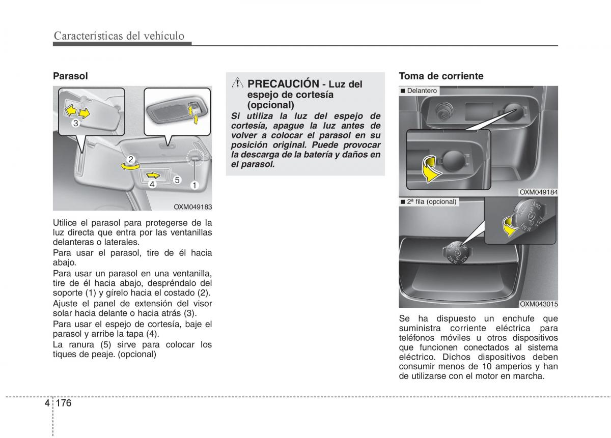 KIA Sorento II 2 manual del propietario / page 267