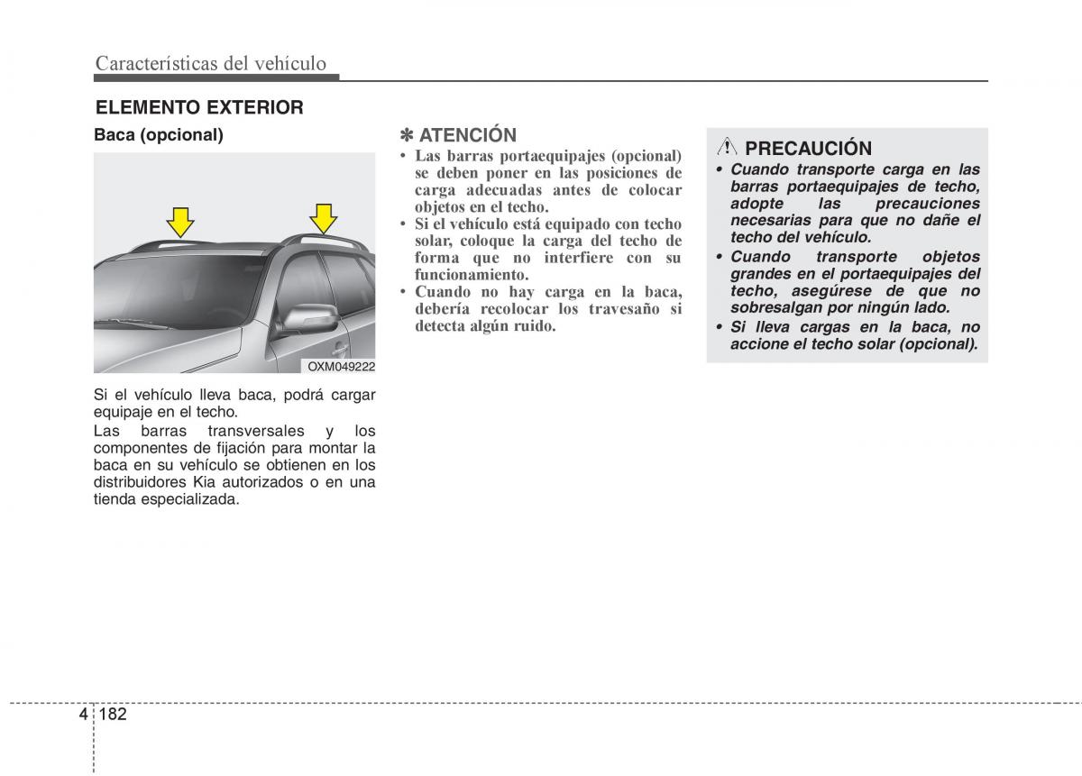 KIA Sorento II 2 manual del propietario / page 273