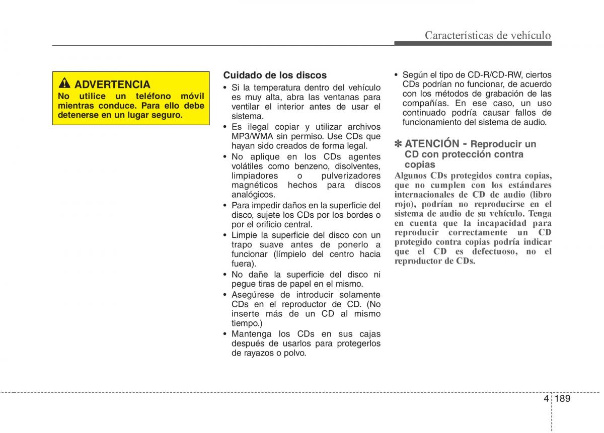 KIA Sorento II 2 manual del propietario / page 280