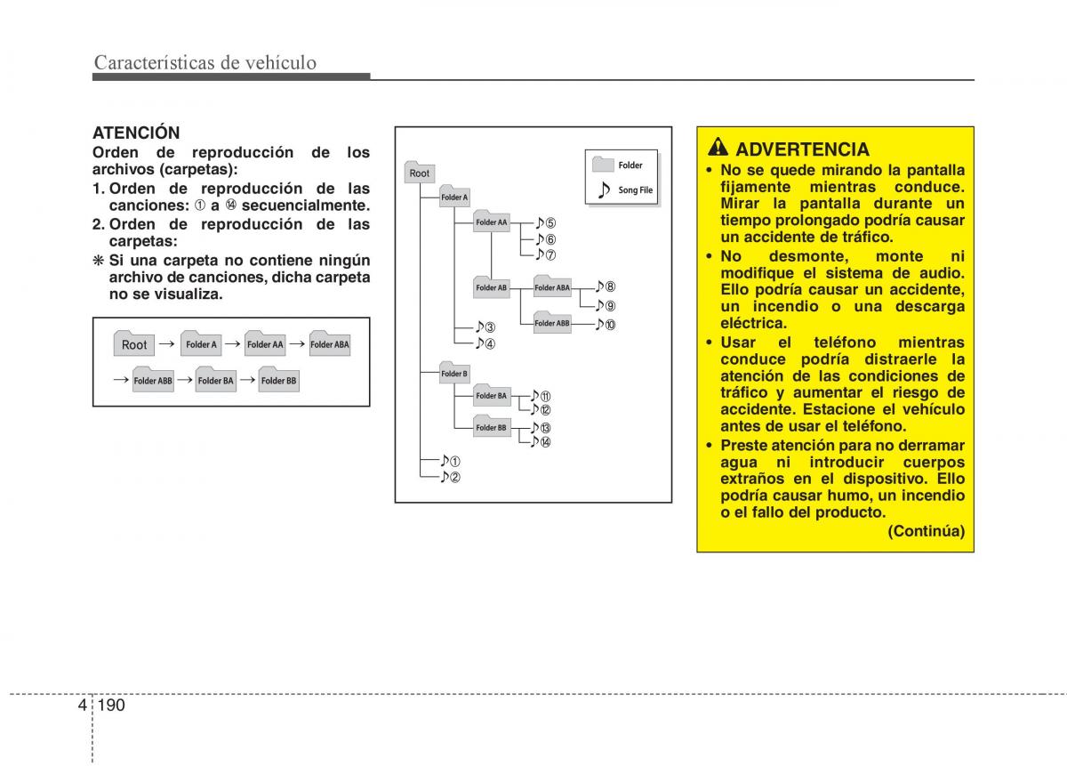 KIA Sorento II 2 manual del propietario / page 281