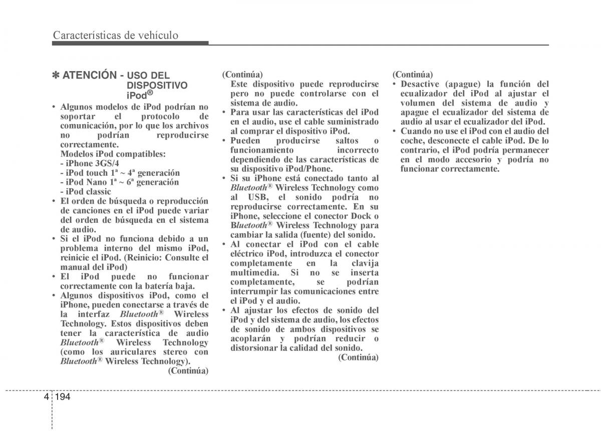 KIA Sorento II 2 manual del propietario / page 285