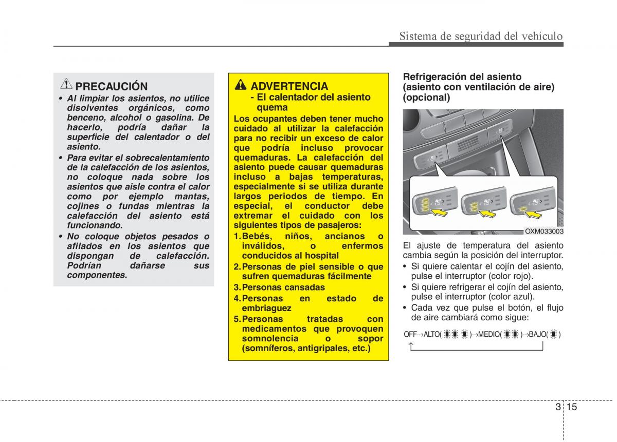 KIA Sorento II 2 manual del propietario / page 29