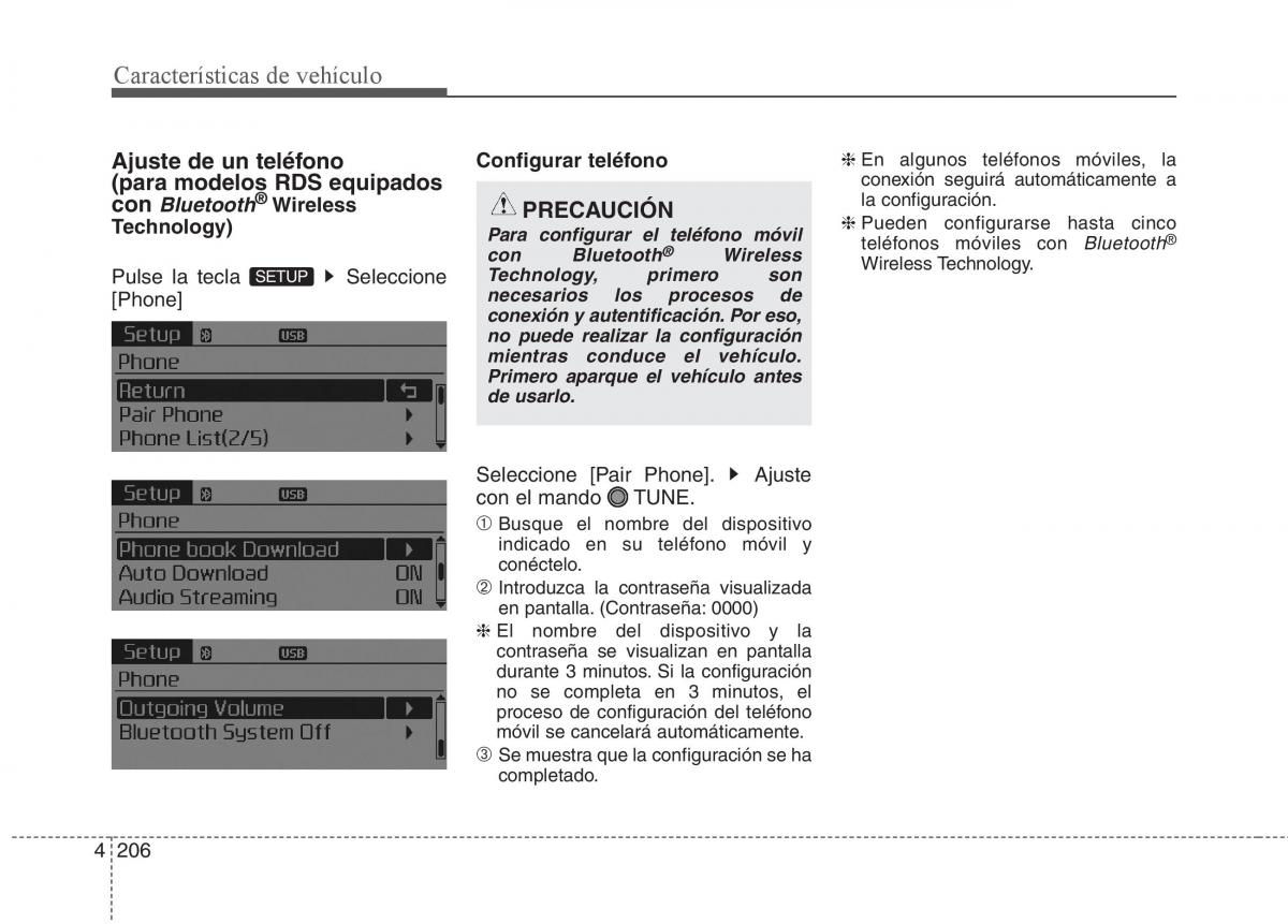 KIA Sorento II 2 manual del propietario / page 297