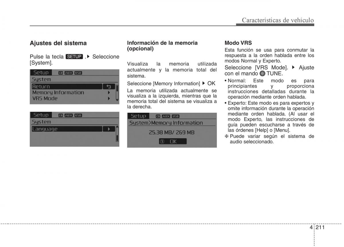 KIA Sorento II 2 manual del propietario / page 302