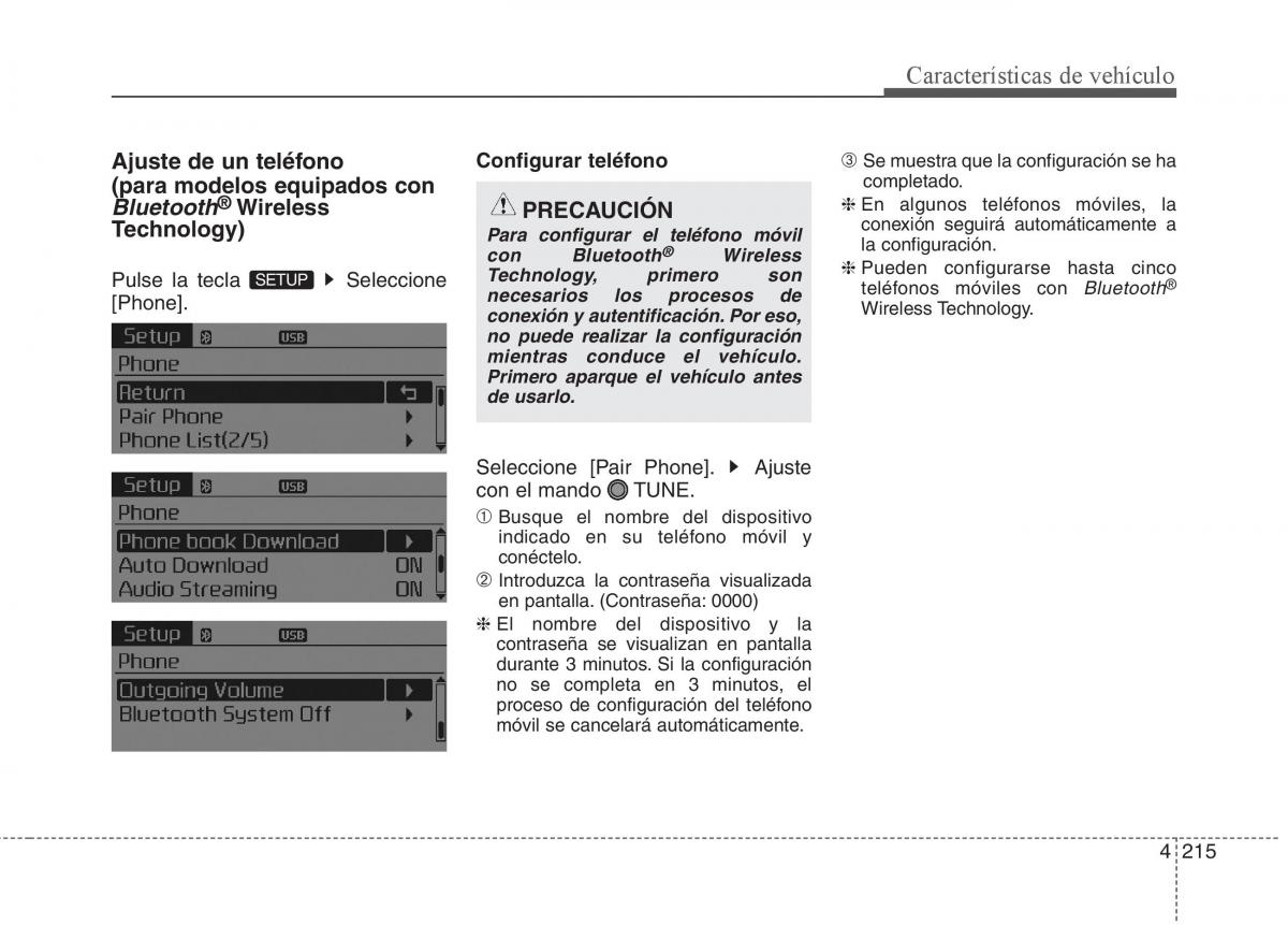 KIA Sorento II 2 manual del propietario / page 306