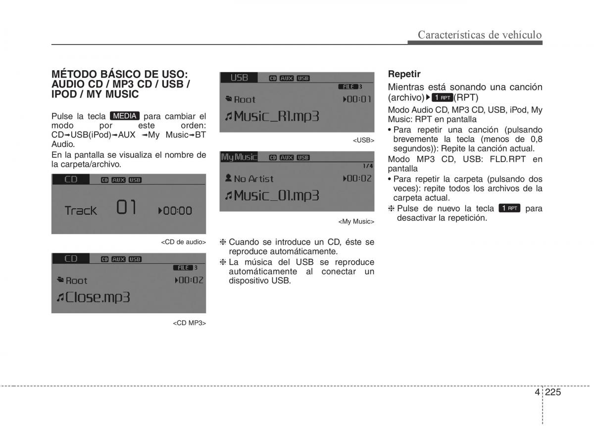 KIA Sorento II 2 manual del propietario / page 316