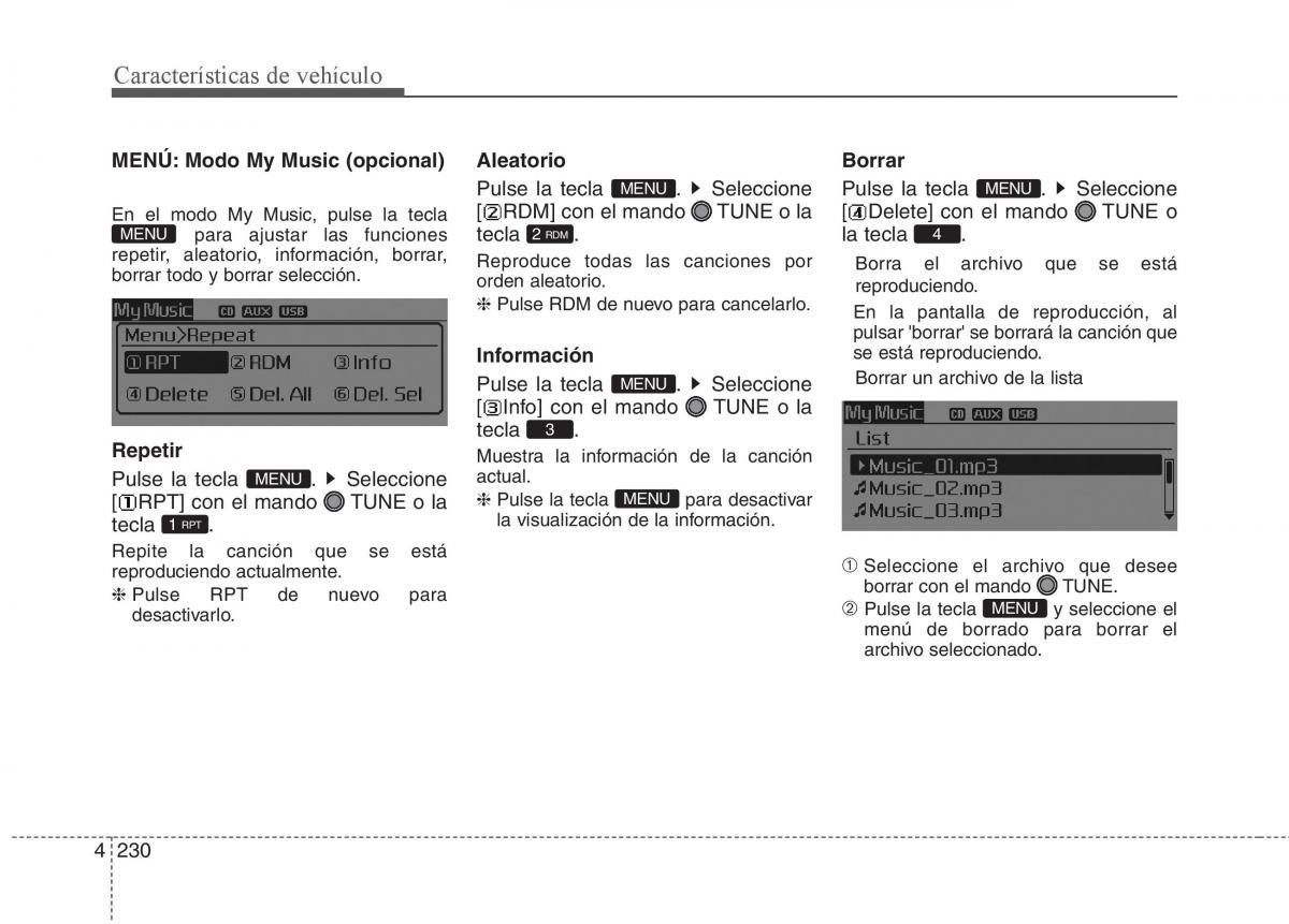 KIA Sorento II 2 manual del propietario / page 321