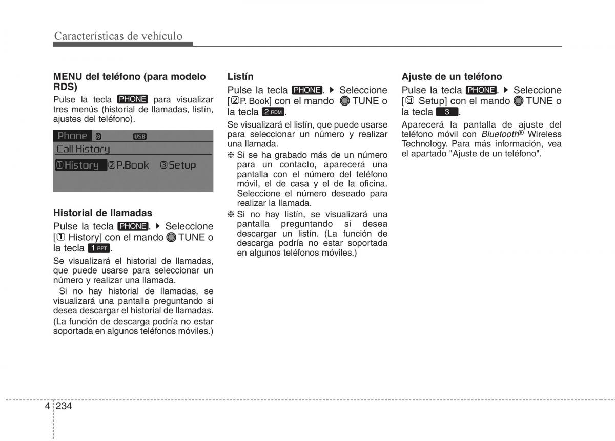 KIA Sorento II 2 manual del propietario / page 325