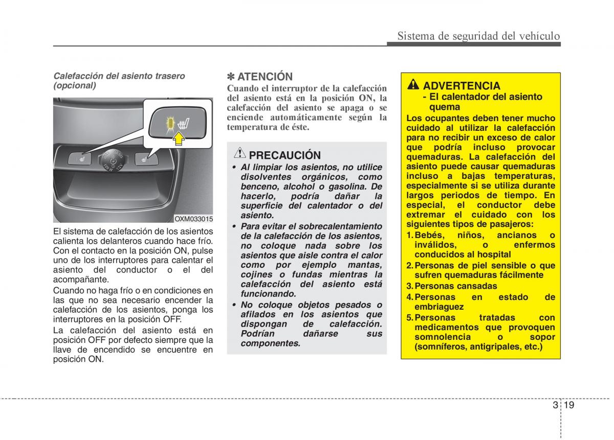 KIA Sorento II 2 manual del propietario / page 33