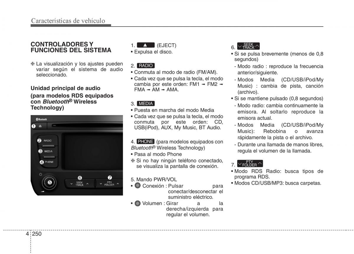 KIA Sorento II 2 manual del propietario / page 341