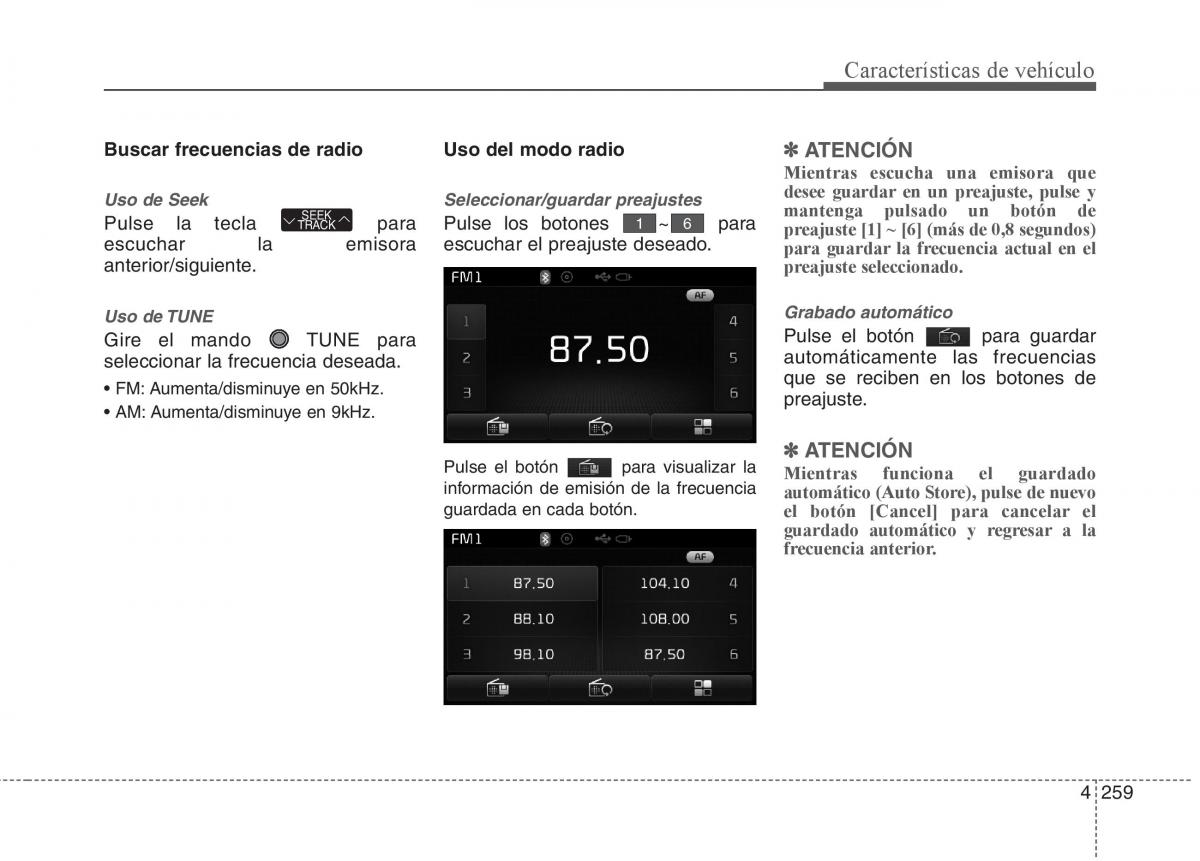 KIA Sorento II 2 manual del propietario / page 350