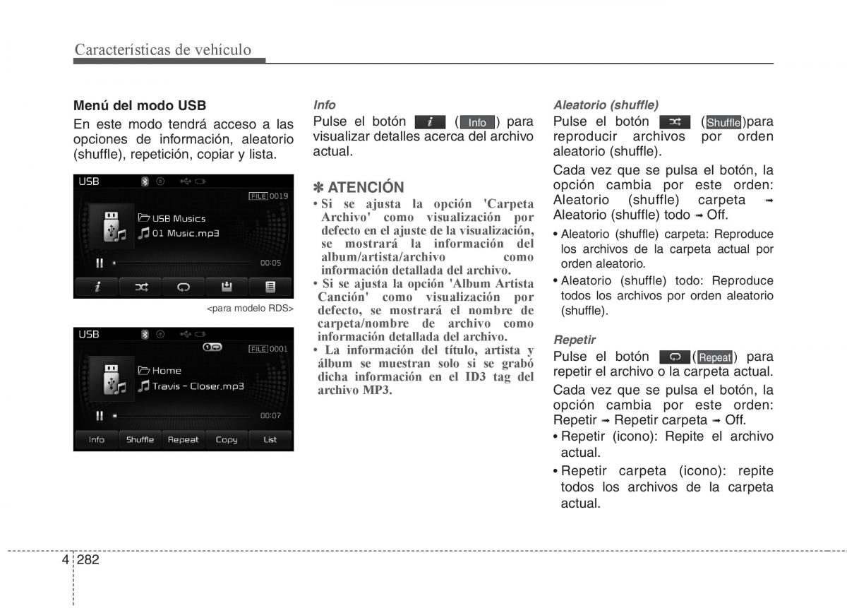 KIA Sorento II 2 manual del propietario / page 373