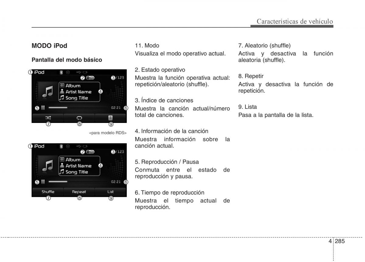 KIA Sorento II 2 manual del propietario / page 376