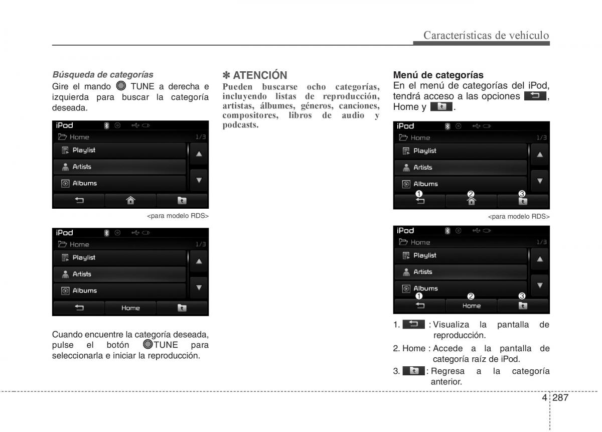 KIA Sorento II 2 manual del propietario / page 378