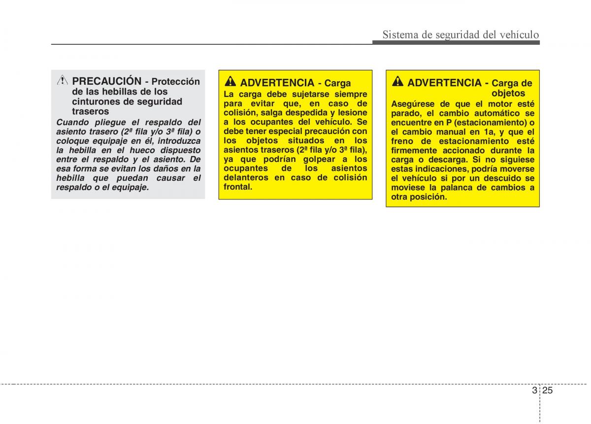 KIA Sorento II 2 manual del propietario / page 39