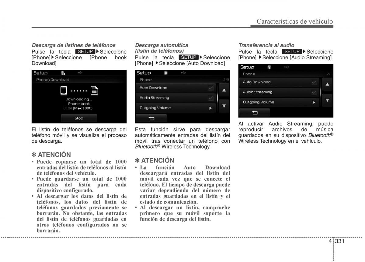 KIA Sorento II 2 manual del propietario / page 422