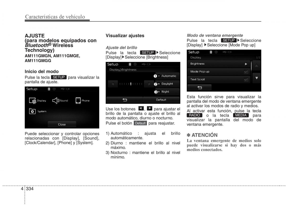 KIA Sorento II 2 manual del propietario / page 425