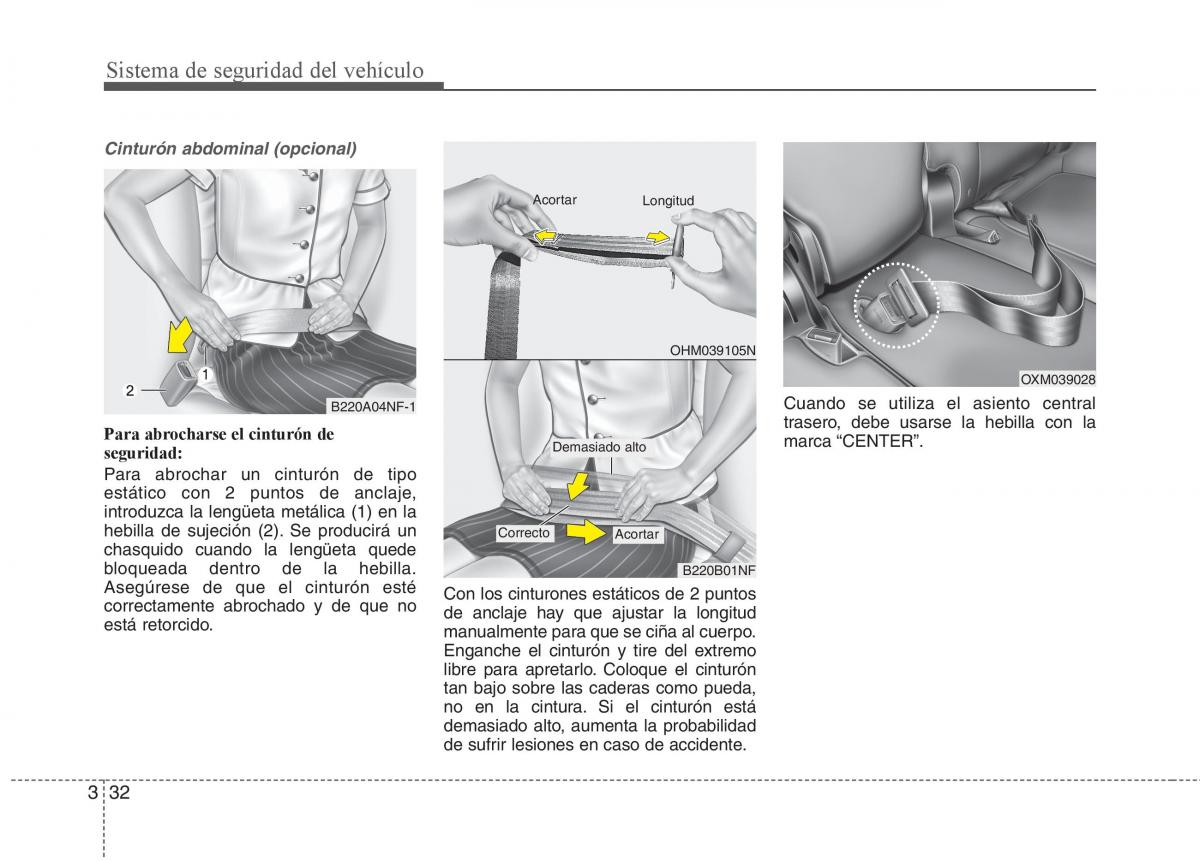 KIA Sorento II 2 manual del propietario / page 46