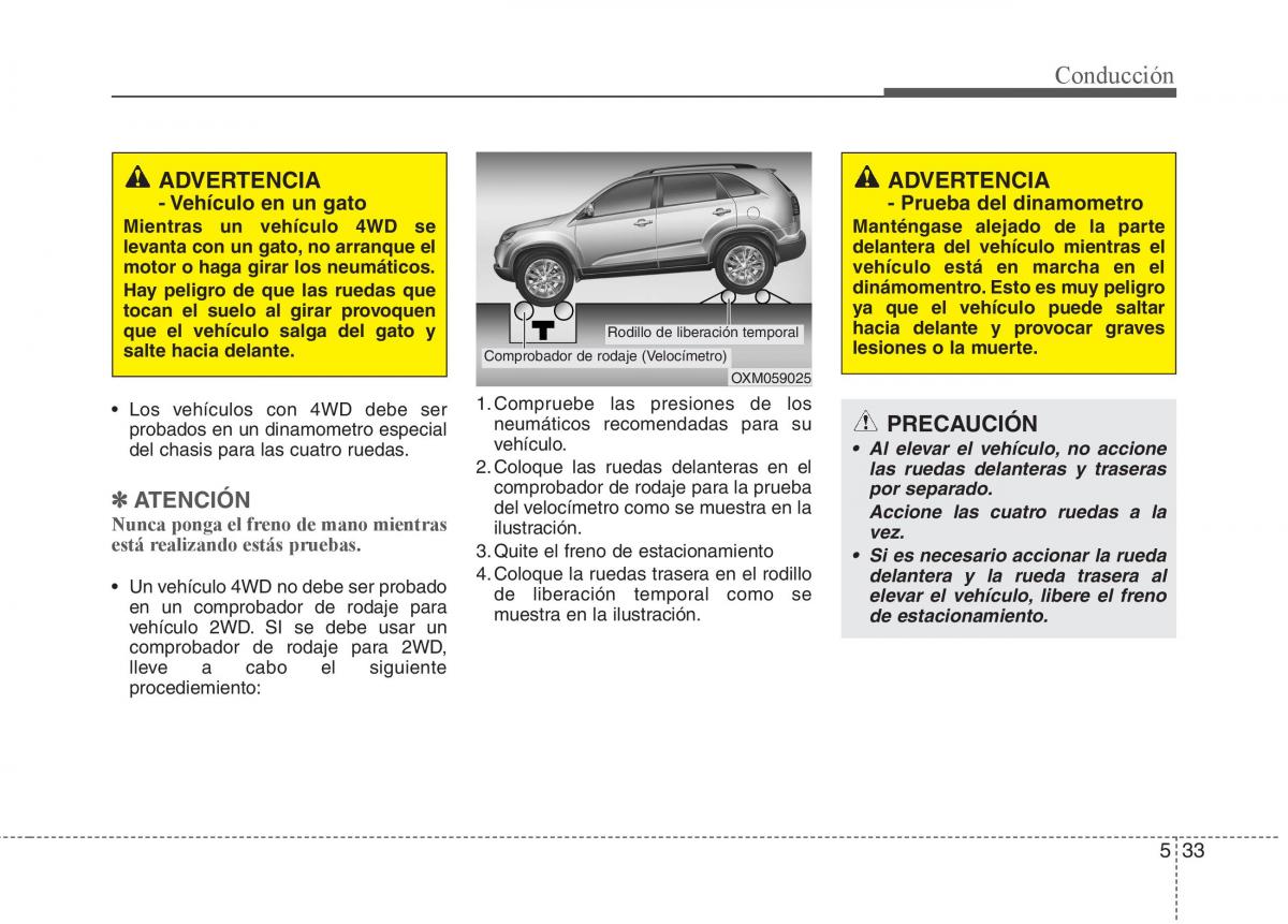 KIA Sorento II 2 manual del propietario / page 465