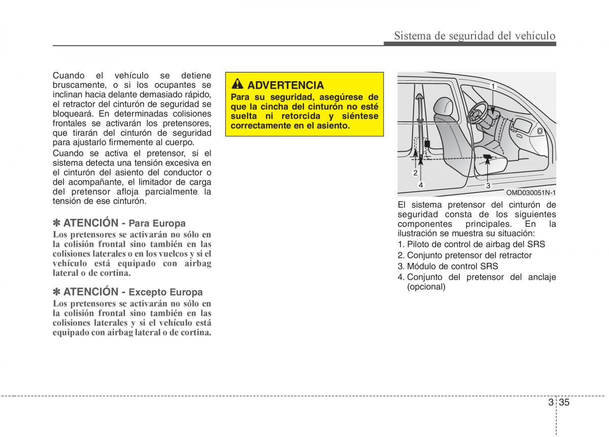 KIA Sorento II 2 manual del propietario / page 49