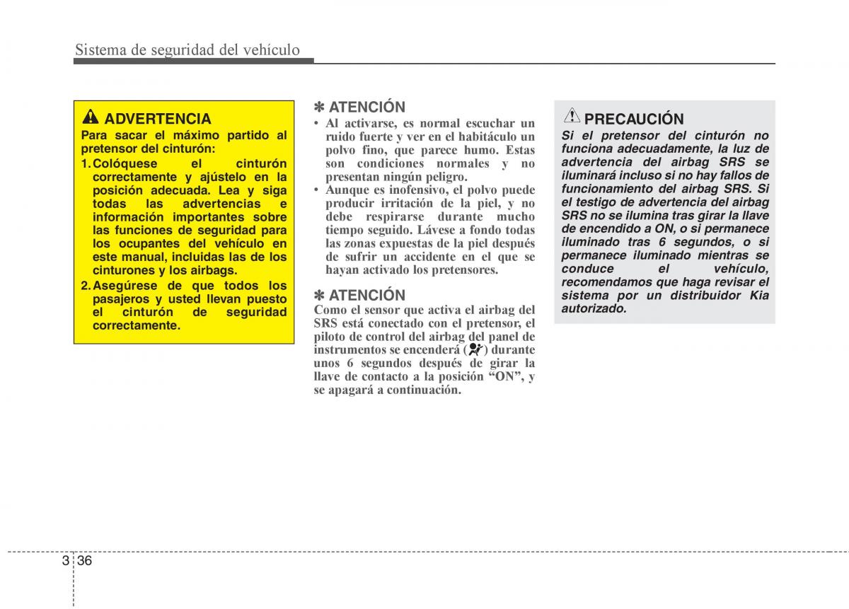 KIA Sorento II 2 manual del propietario / page 50