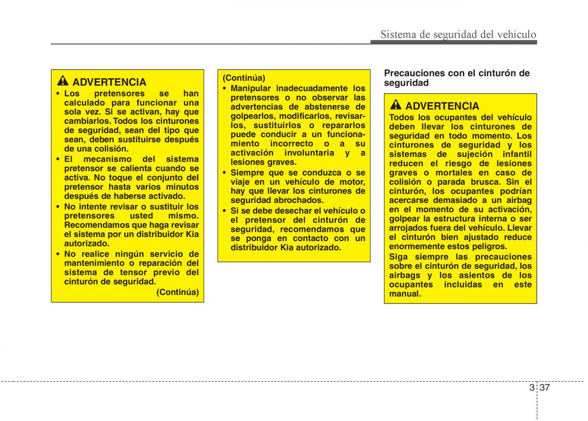 KIA Sorento II 2 manual del propietario / page 51