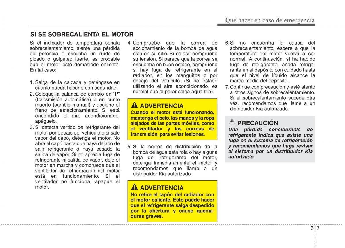 KIA Sorento II 2 manual del propietario / page 530