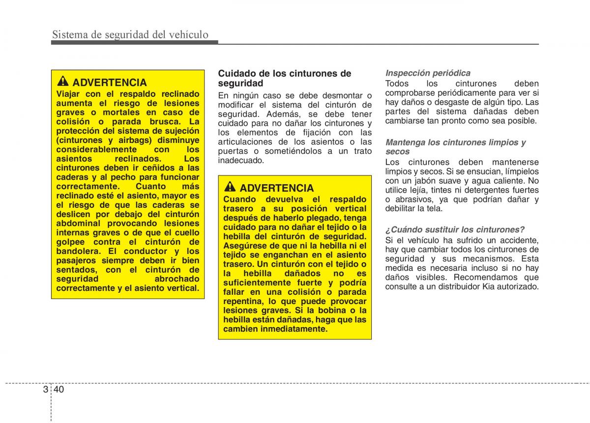 KIA Sorento II 2 manual del propietario / page 54